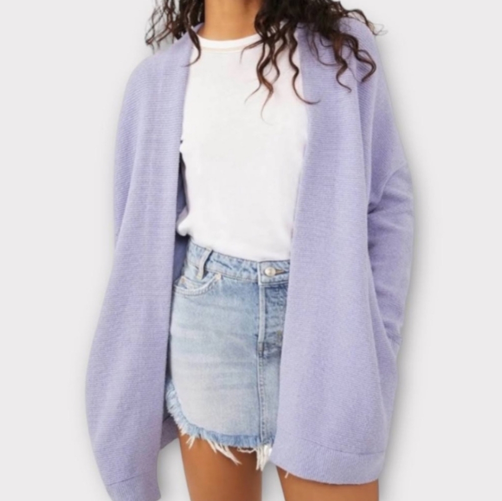 Free People Ottoman Cardigan in Serenity small